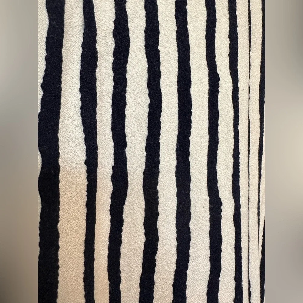 Urban Romantics Striped Black and White Wide Leg Pants